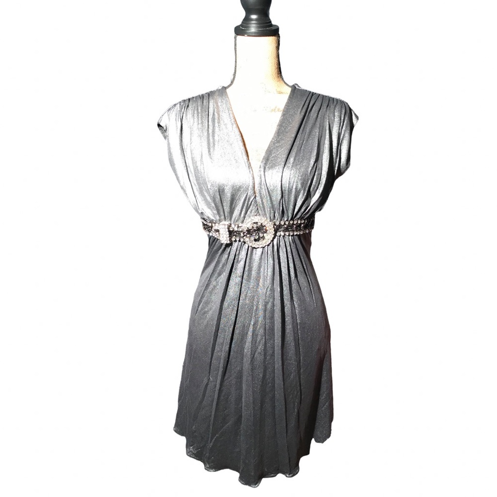 Silver Metallic SKY dress